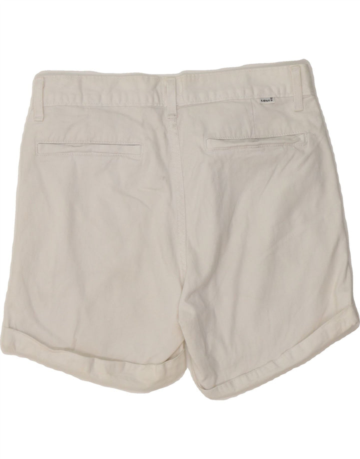 LEVI'S Womens Chino Shorts W28 Medium White Cotton Vintage Levi's and Second-Hand Levi's from Messina Hembry 