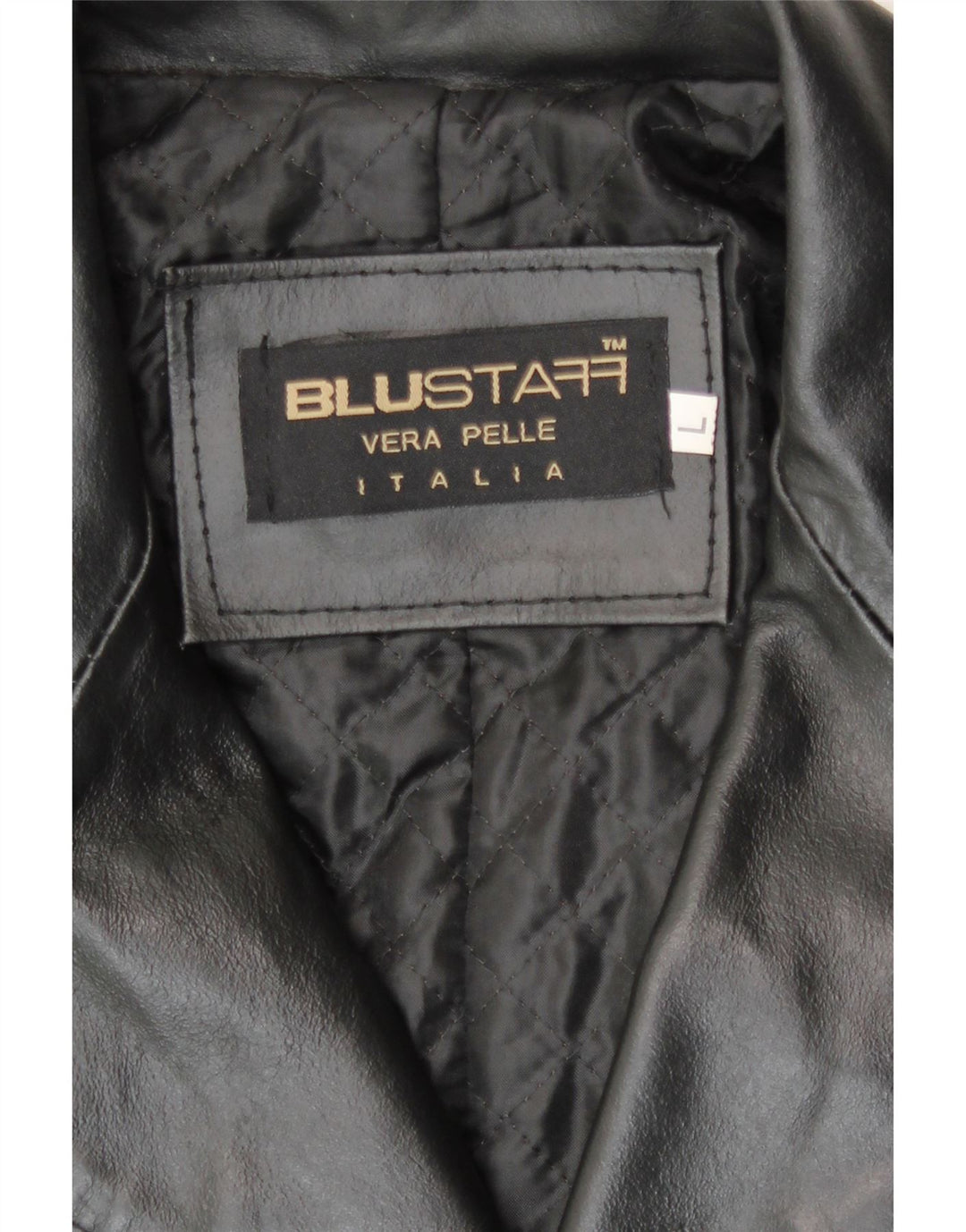Blustaff Manteau en cuir pour homme UK 40 Grand cuir noir
