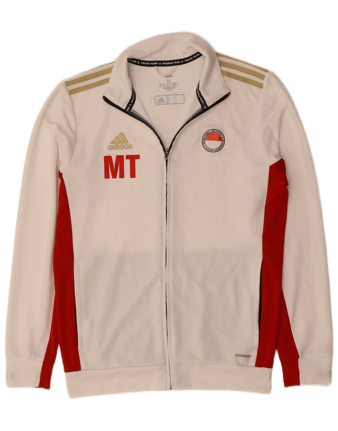 Adidas Veste de Survêtement Aeroready Homme Blanc Cassé Moyen Colorblock