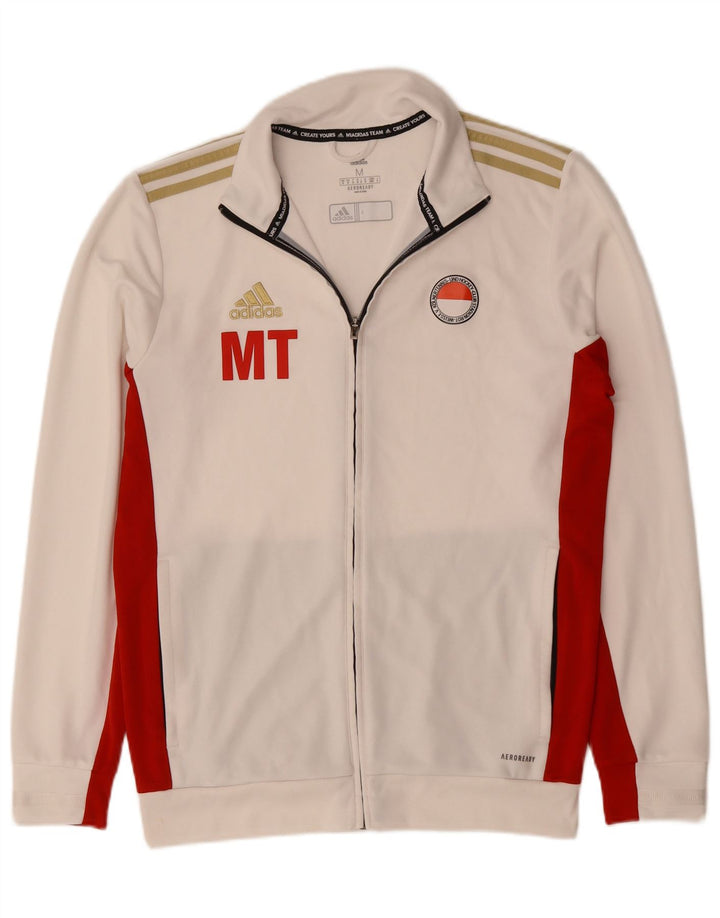 Adidas Veste de Survêtement Aeroready Homme Blanc Cassé Moyen Colorblock