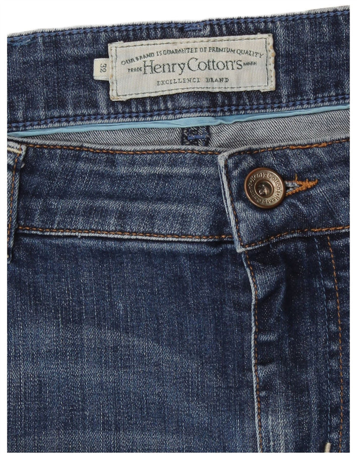 Henry Cottons Jupe en jean pour femme W32 Large Bleu Coton