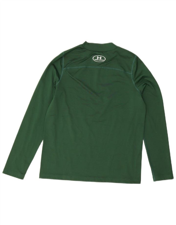 Under Armour Cold Gear Top Manches Longues Garçon 13-14 ans XL Vert Polyester