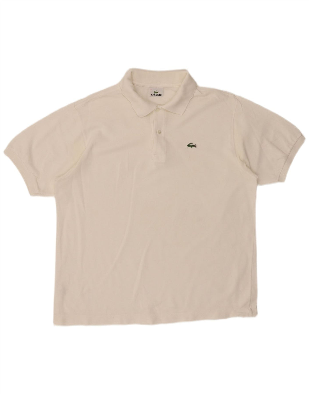 LACOSTE Polo Homme Taille 6 XL Coton Blanc