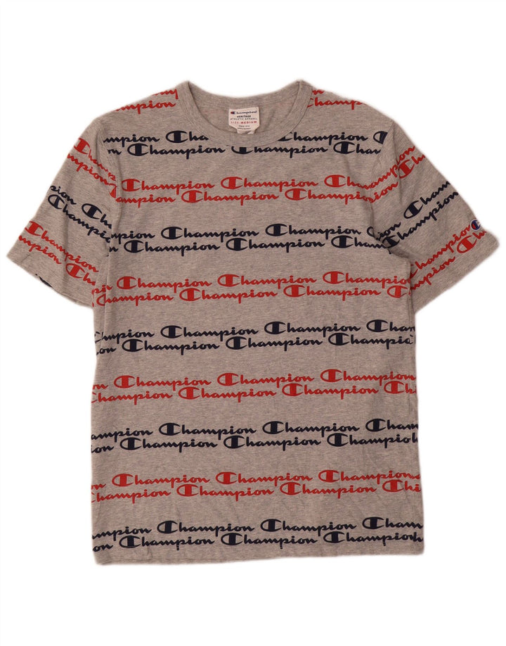 Champion T-Shirt Heritage Graphic Homme Gris Moyen Coton