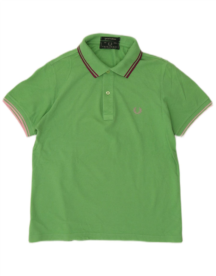 Fred Perry Polo Homme Petit Vert Coton