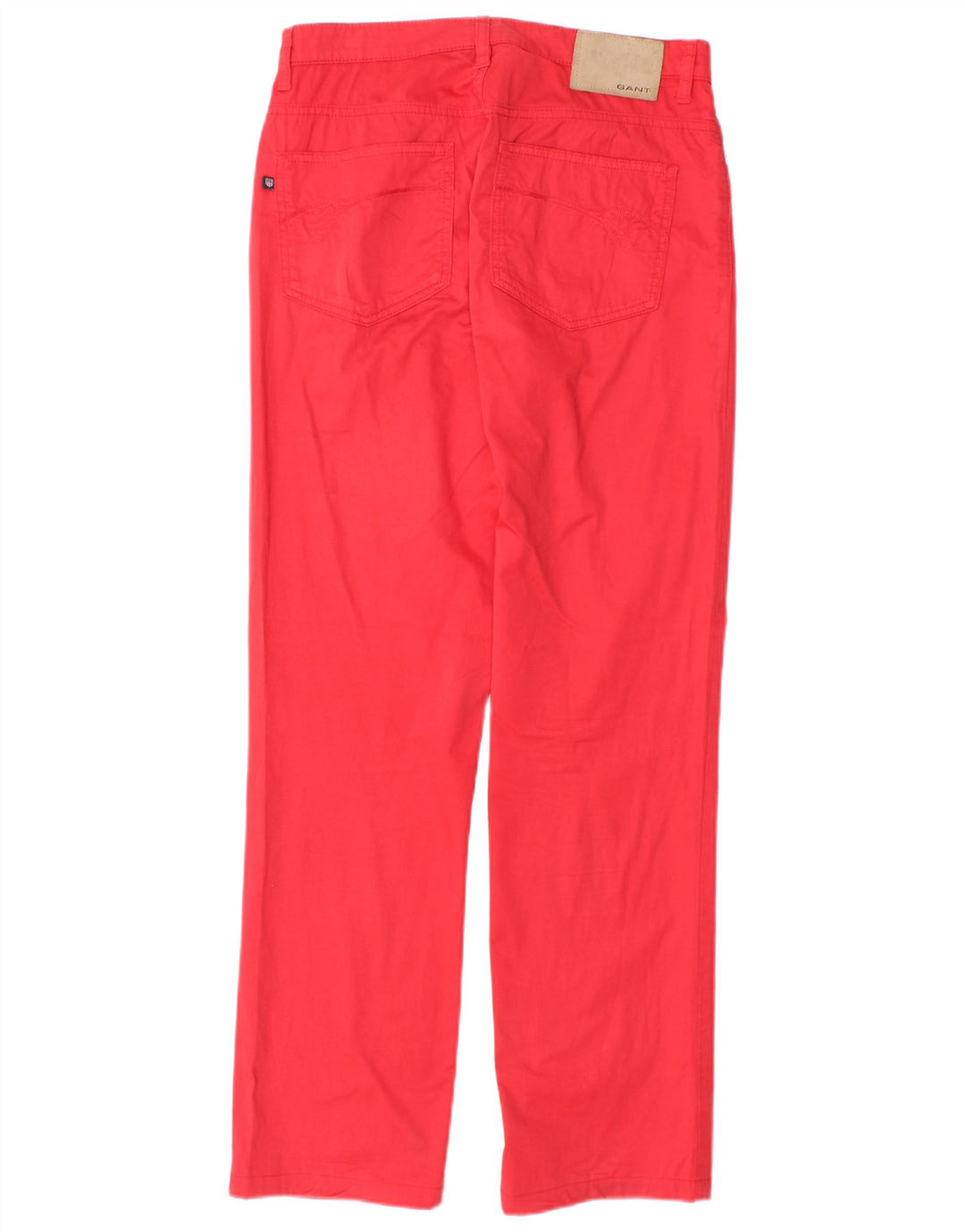 GANT Pantalon décontracté droit Carol Regular Fit W28 L29 Femme Rouge Coton