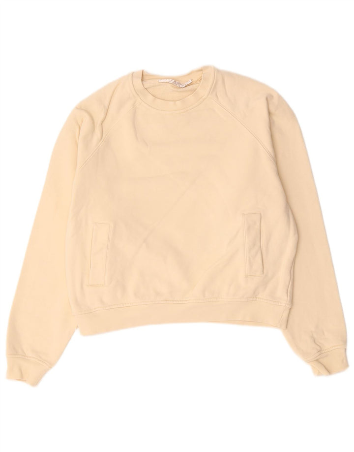 Zara Sweat-shirt pour femme UK 44 en coton beige moyen
