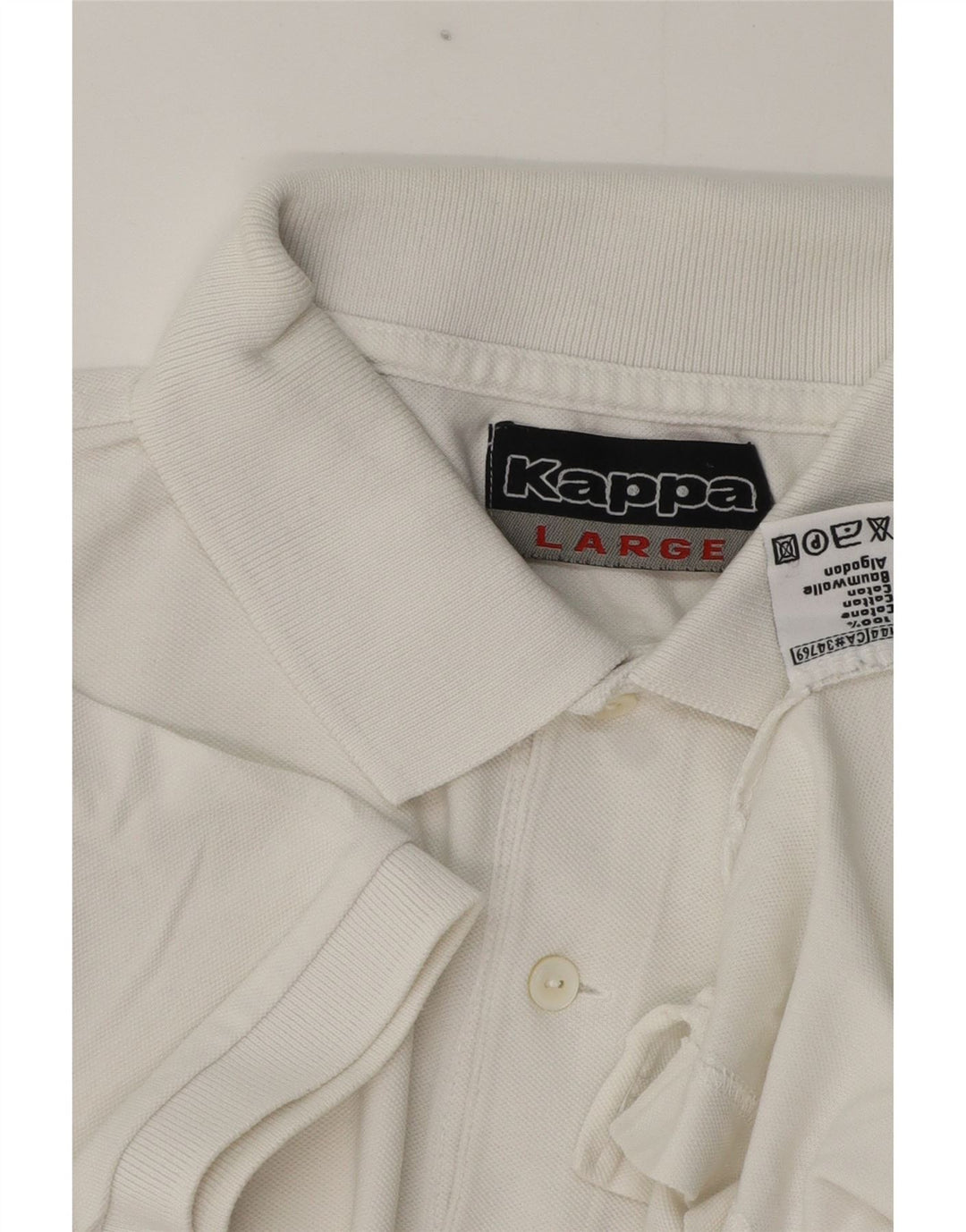 Kappa Polo Homme Grand Blanc Coton