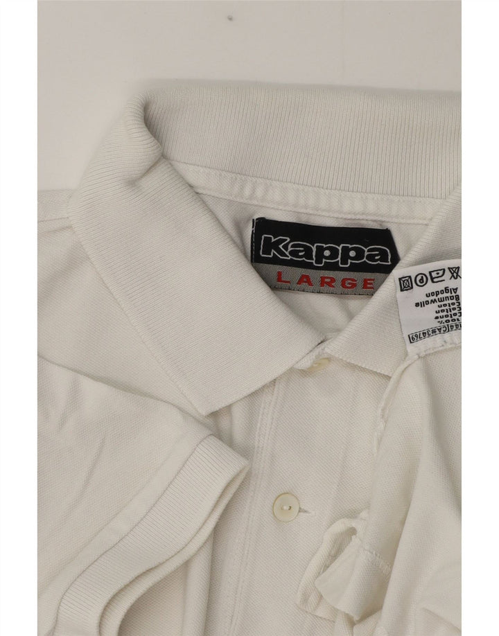 Kappa Polo Homme Grand Blanc Coton