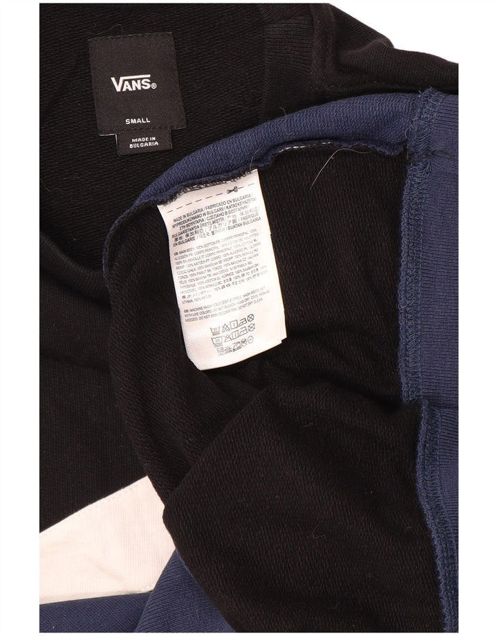 Vans Sweat-shirt pour homme en coton color block Noir Taille S