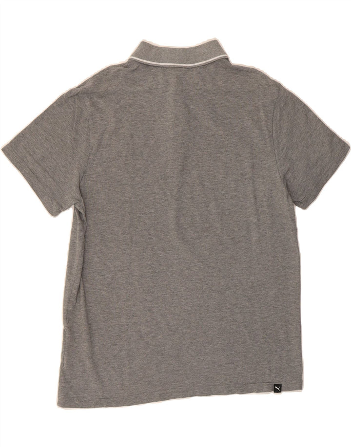 PUMA Mens Polo Shirt Large Grey Cotton Vintage Puma and Second-Hand Puma from Messina Hembry 