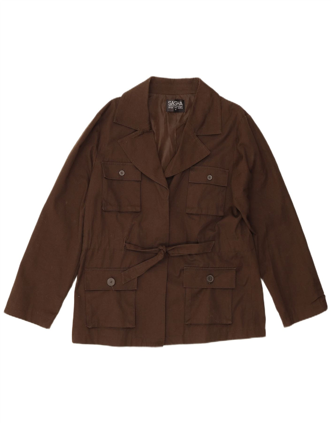 Sasha Veste utilitaire pour femme UK 14 Grand coton kaki
