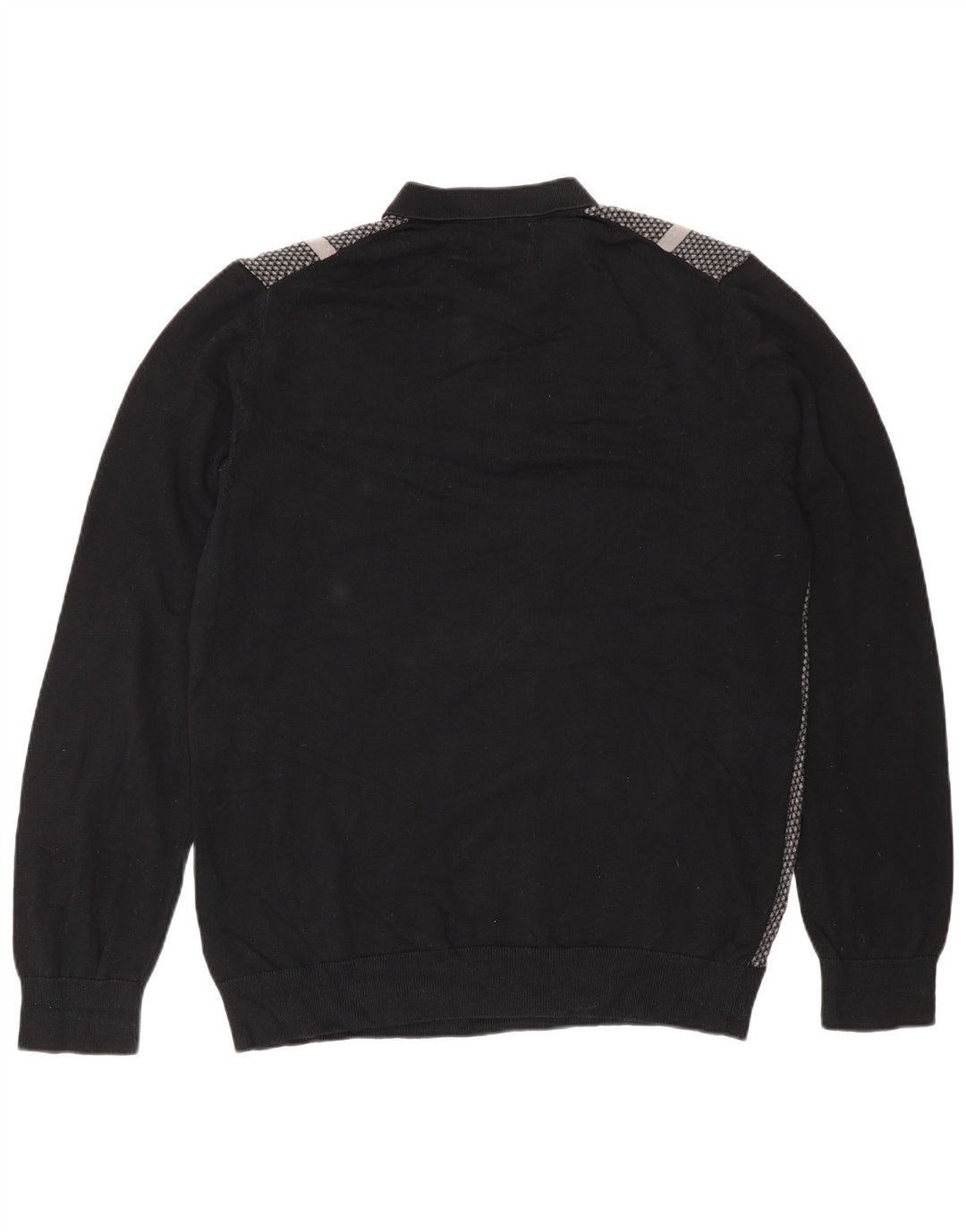 Marks & Spencer Pull à col polo autographe pour homme, grand noir