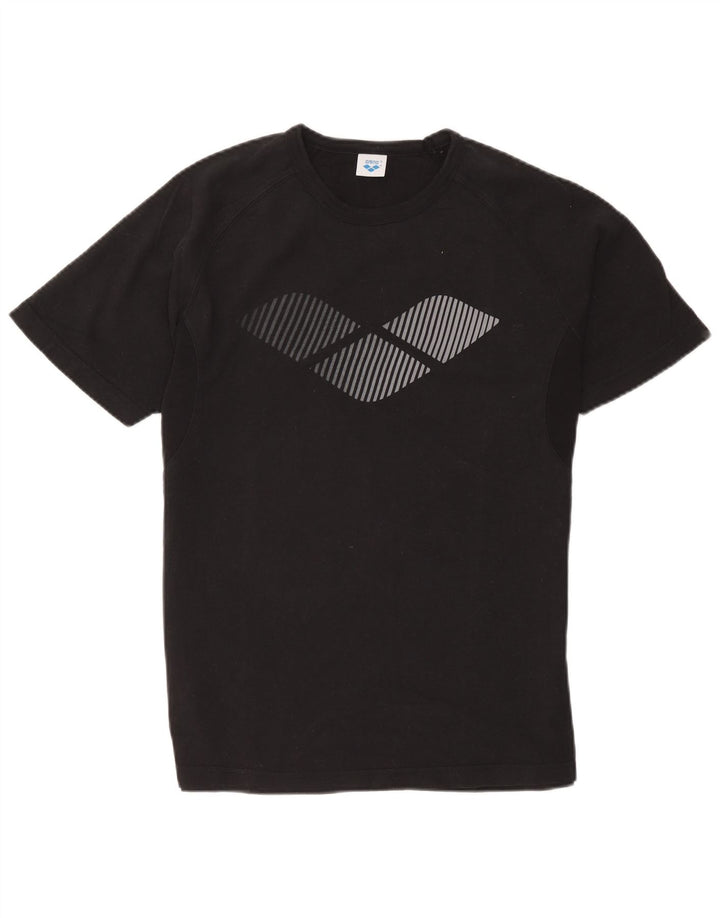 Arena T-Shirt Graphique Homme Noir Moyen Coton