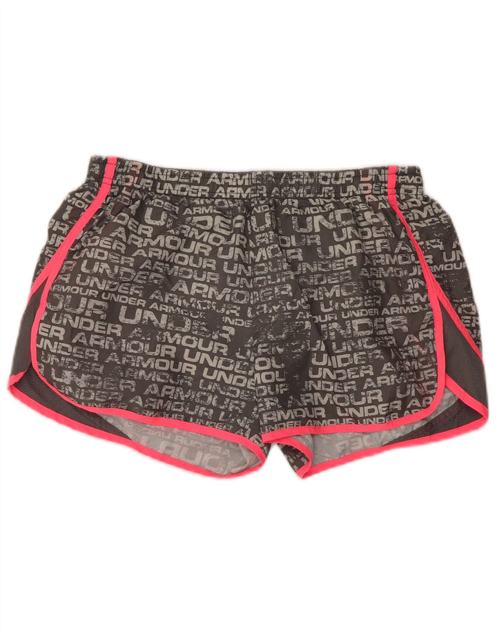 UNDER ARMOUR Short de sport Heat Gear Graphic pour femme UK 14 Gris moyen