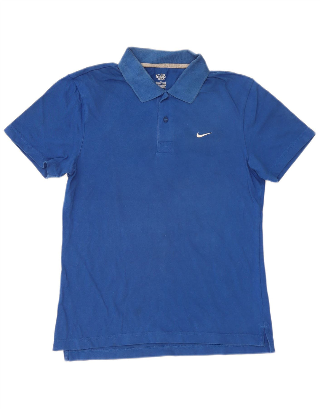 Polo Nike Homme UK 38/40 Bleu Moyen Coton
