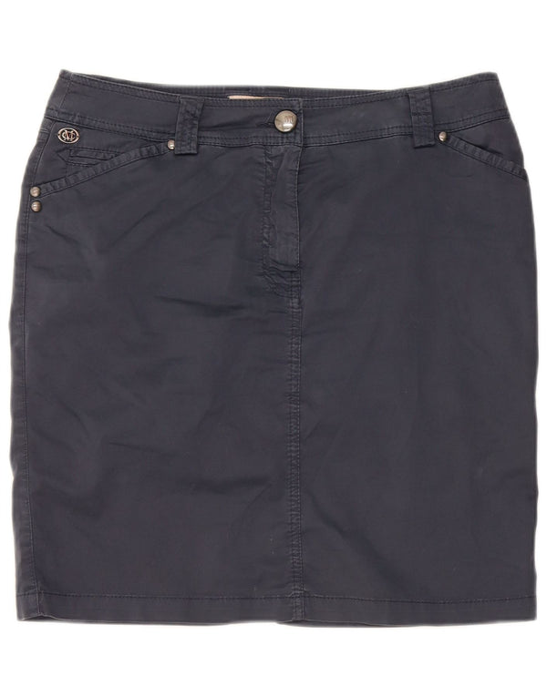 Marlboro Classics Mini jupe taille haute pour femme EU 46 XL W32 Bleu marine