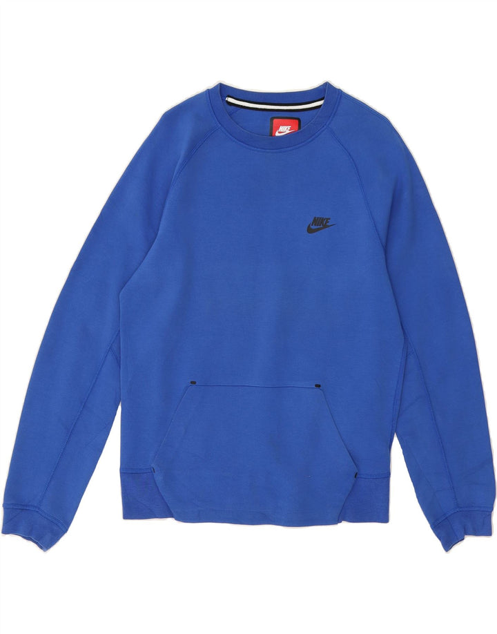 NIKE Mens Sweatshirt Jumper Small Blue Cotton Vintage Nike and Second-Hand Nike from Messina Hembry 