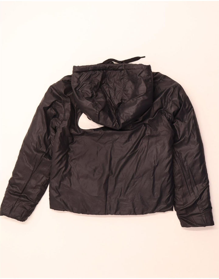 NIKE Veste matelassée réversible à capuche pour femme UK 10 Small Noir Polyester
