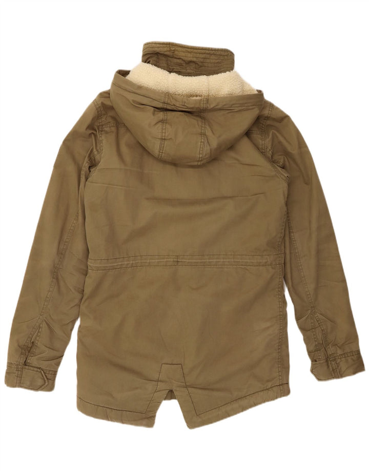 SUPERDRY Veste Parka Sherpa à Capuche The Rookie pour Hommes UK 36 Petit Kaki