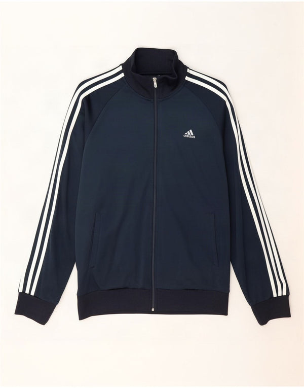 Adidas Veste de survêtement pour homme Bleu marine moyen Polyester