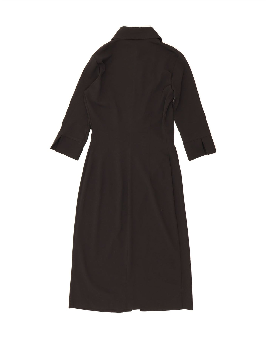 AVANT Womens 3/4 Sleeve Shirt Dress IT 42 Medium Black Polyester Vintage Avant and Second-Hand Avant from Messina Hembry 