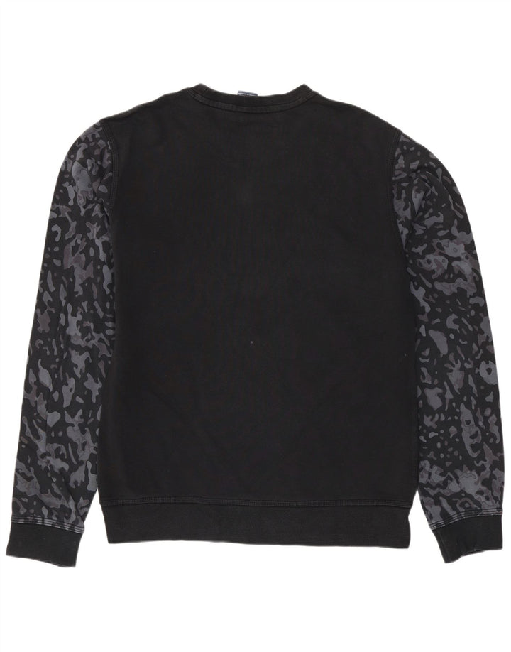 Nike Sweat-shirt graphique en coton camouflage noir moyen pour homme