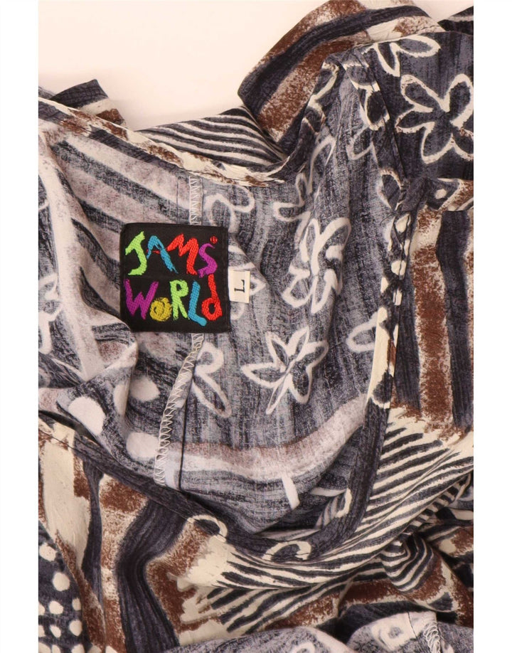 Jams World Robe droite sans manches pour femme UK 16 Large Bleu Marine Patchwork