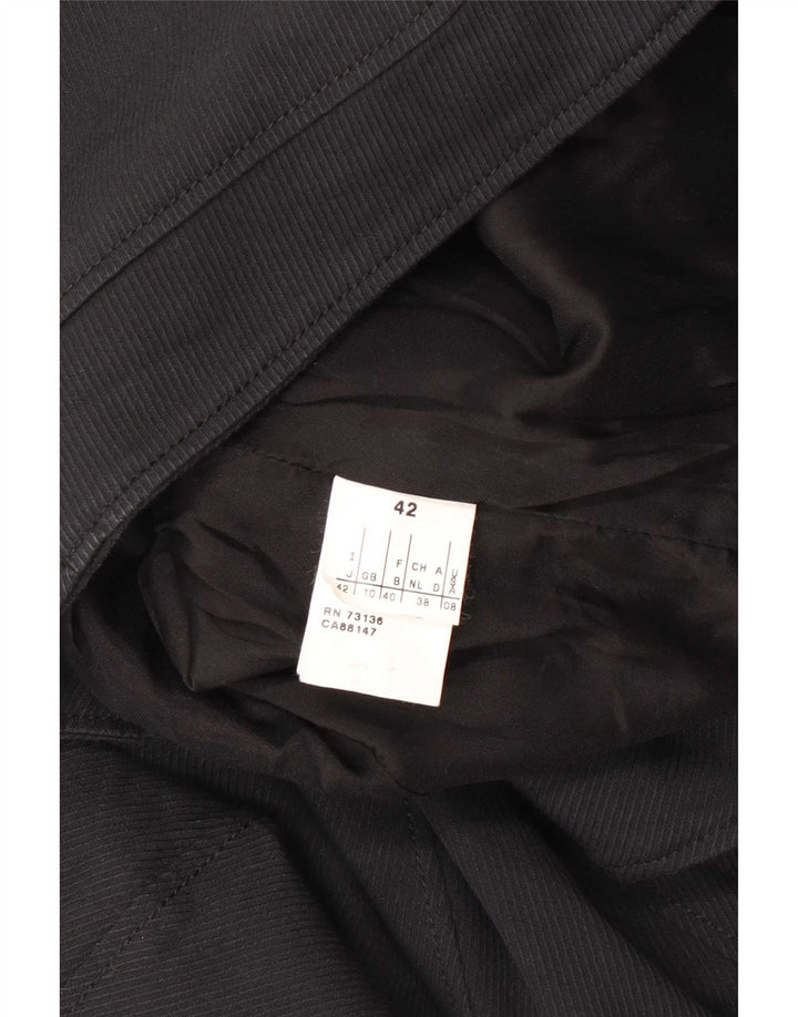 Max & Co. Veste Blazer Femme UK 10 Petit Coton Noir