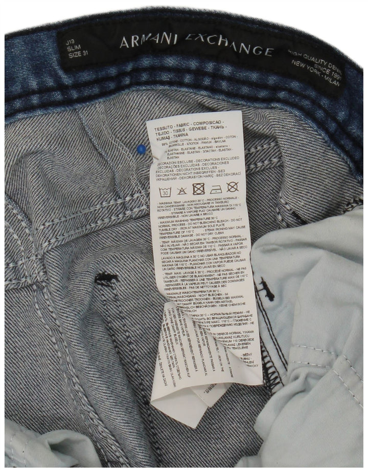 ARMANI EXCHANGE Jean Slim W31 L28 Bleu Coton Homme