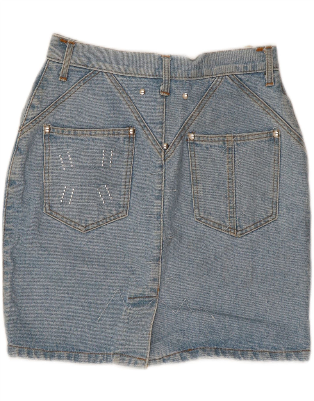 Jinglers Femme Mini Jupe En Jean W28 Bleu Moyen Coton