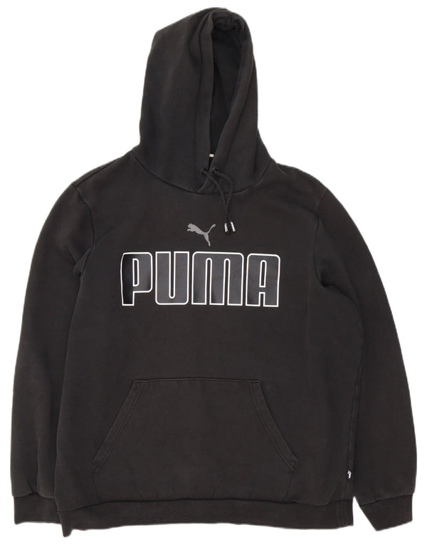 Puma Pull à capuche graphique XL homme noir coton