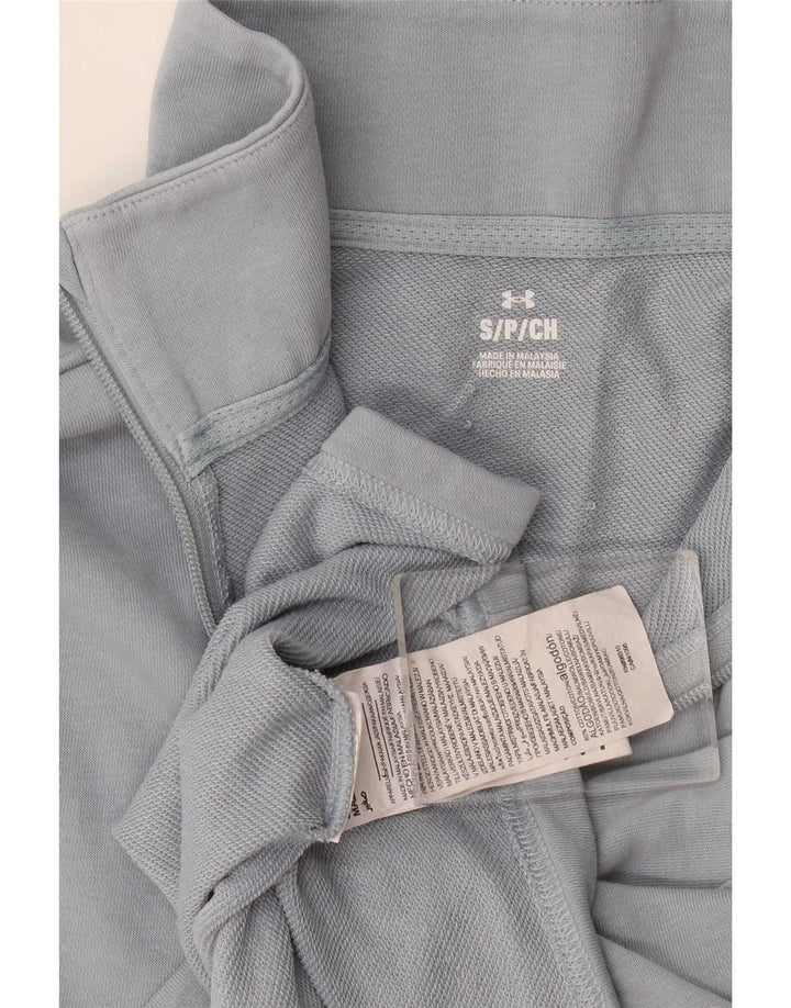 Under Armour Sweat-shirt surdimensionné à col zippé pour femme UK 10 Petit Gris