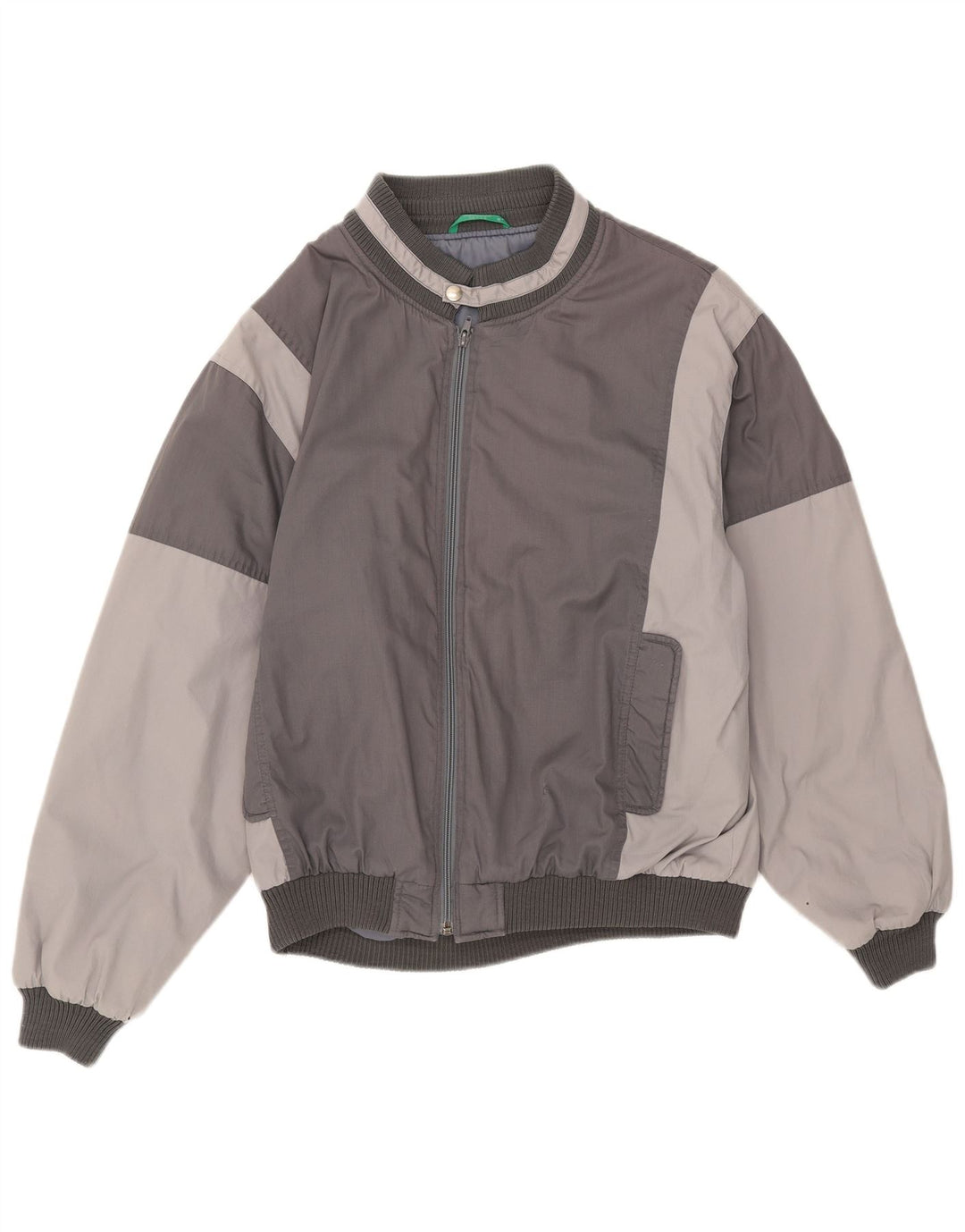 Canda Veste Bomber Homme UK 40 Large Gris Colorblock Polyester