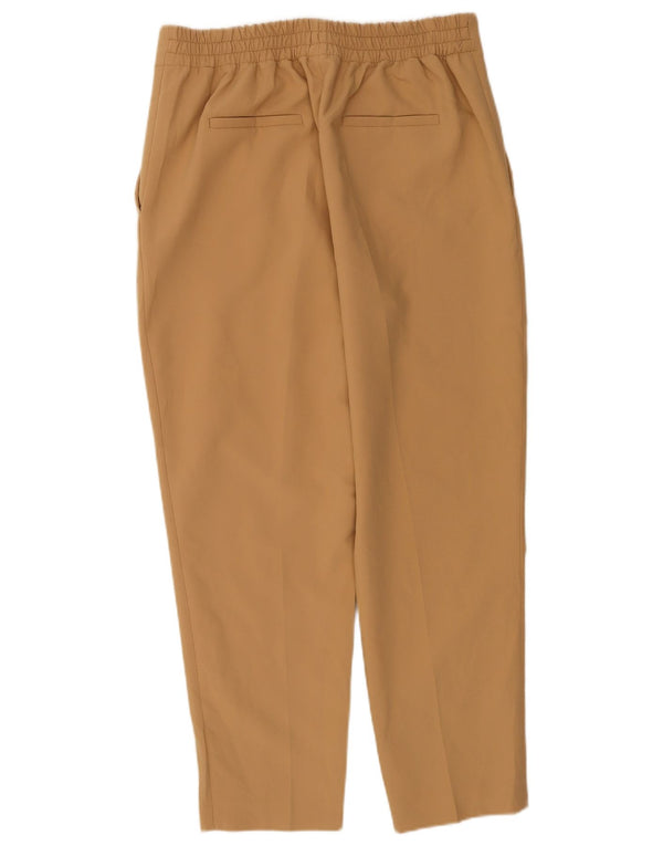 Zara Pantalon Chino Fuselé Taille Haute Femme Large W30 L27 Marron
