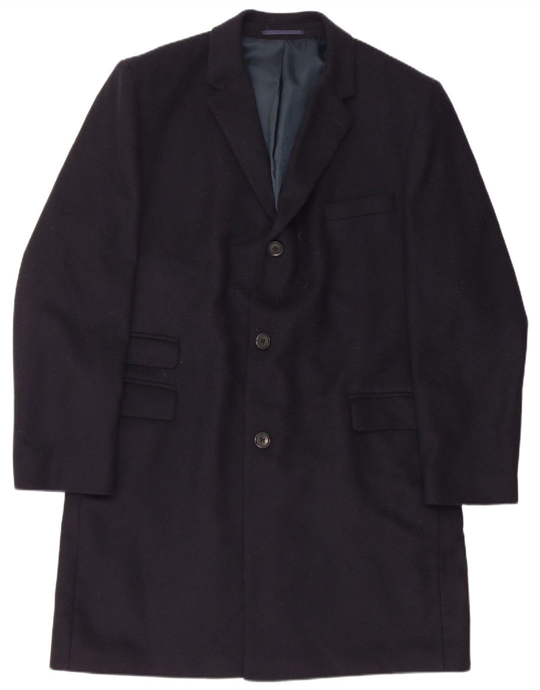 Karl Jackson Manteau Homme UK 44 2XL Bleu Marine Laine