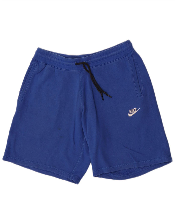 Nike Short de sport pour homme en coton bleu Taille L