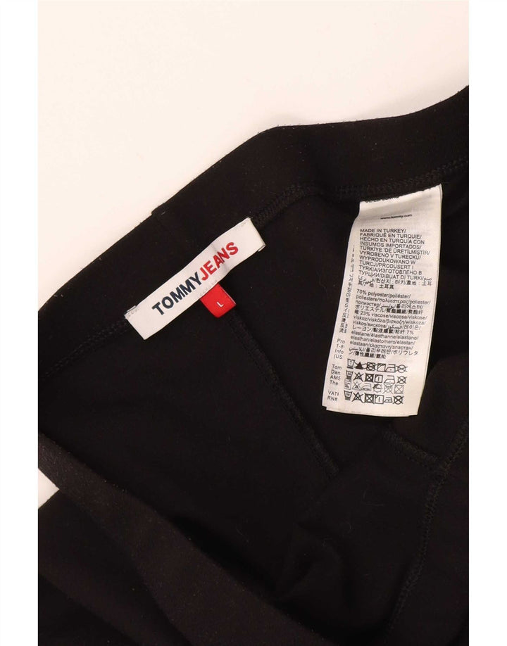 Tommy Hilfiger Leggings Femme UK 16 Large Noir Polyester