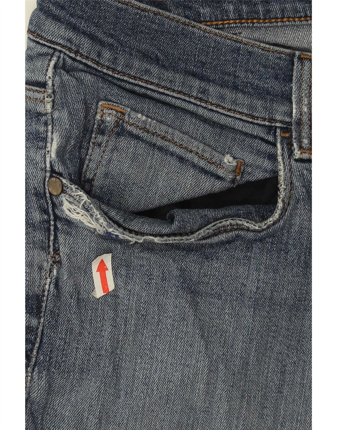 Trussardi Jean court effet vieilli IT 51 Large W37 L26 Bleu