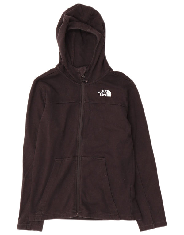 The North Face Pull à capuche zippé pour garçon 11-12 ans Grand coton noir