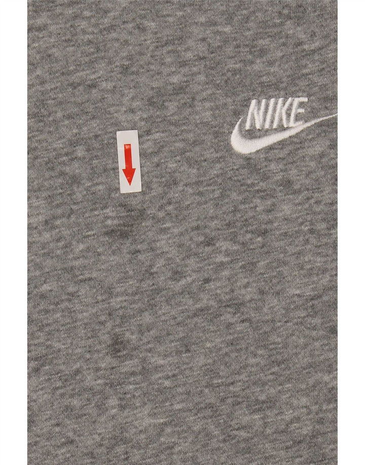 Nike Pull à capuche pour homme en coton moucheté Gris Taille L