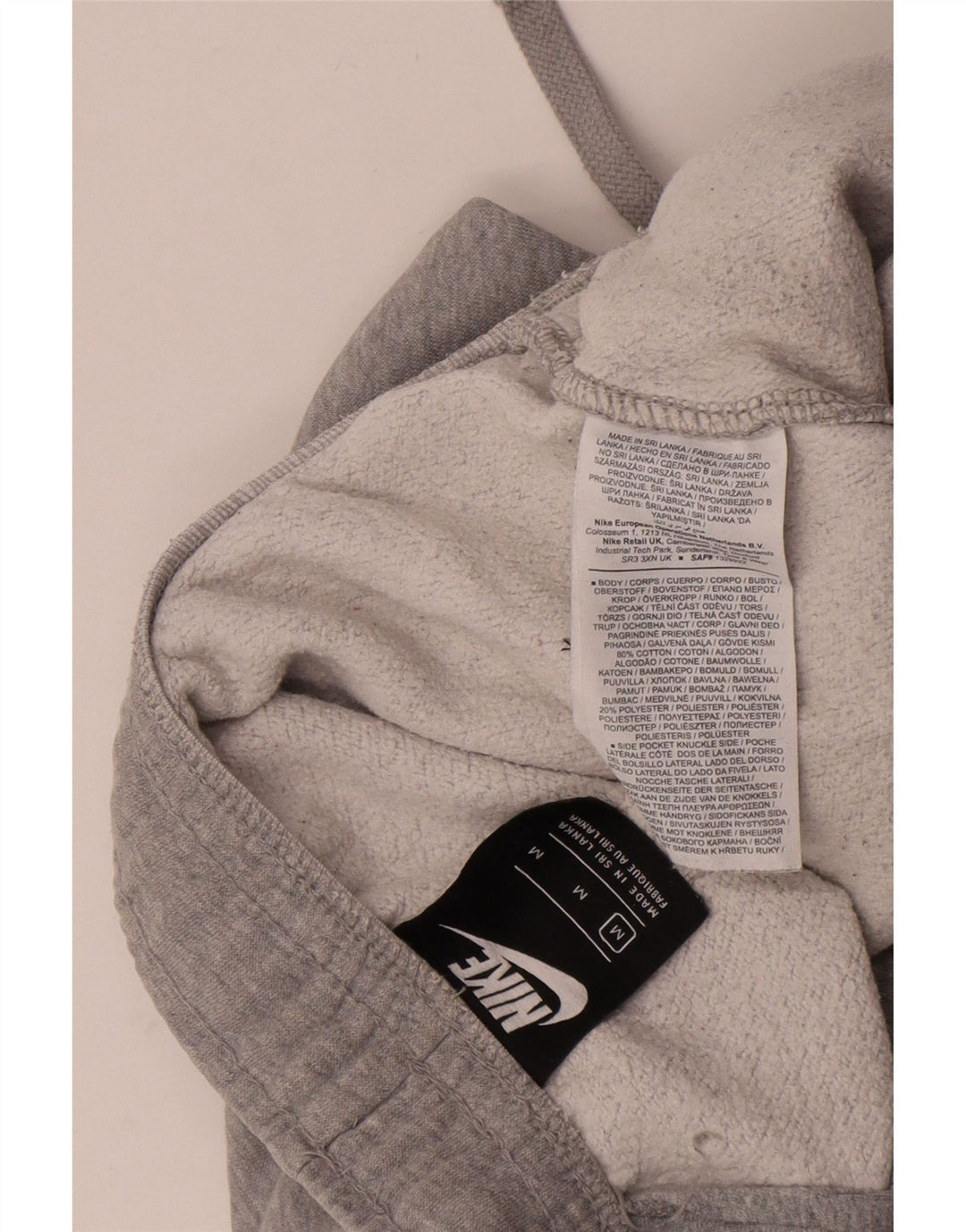 Nike Pantalon de survêtement pour femme UK 14 Coton moucheté gris moyen