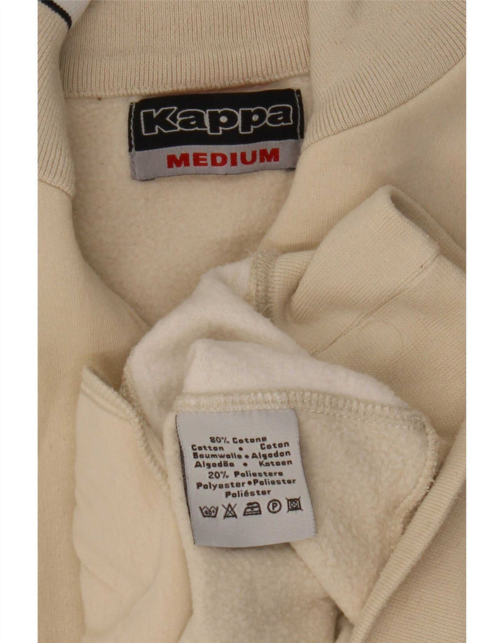 Kappa Sweat-shirt à col zippé pour femme UK 14 Beige moyen Colourblock