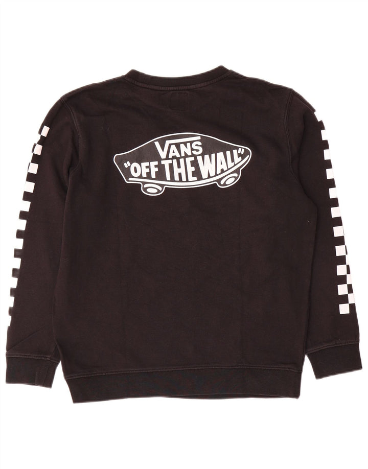 Vans Sweat-shirt graphique pour femme UK 16 Large Noir Coton
