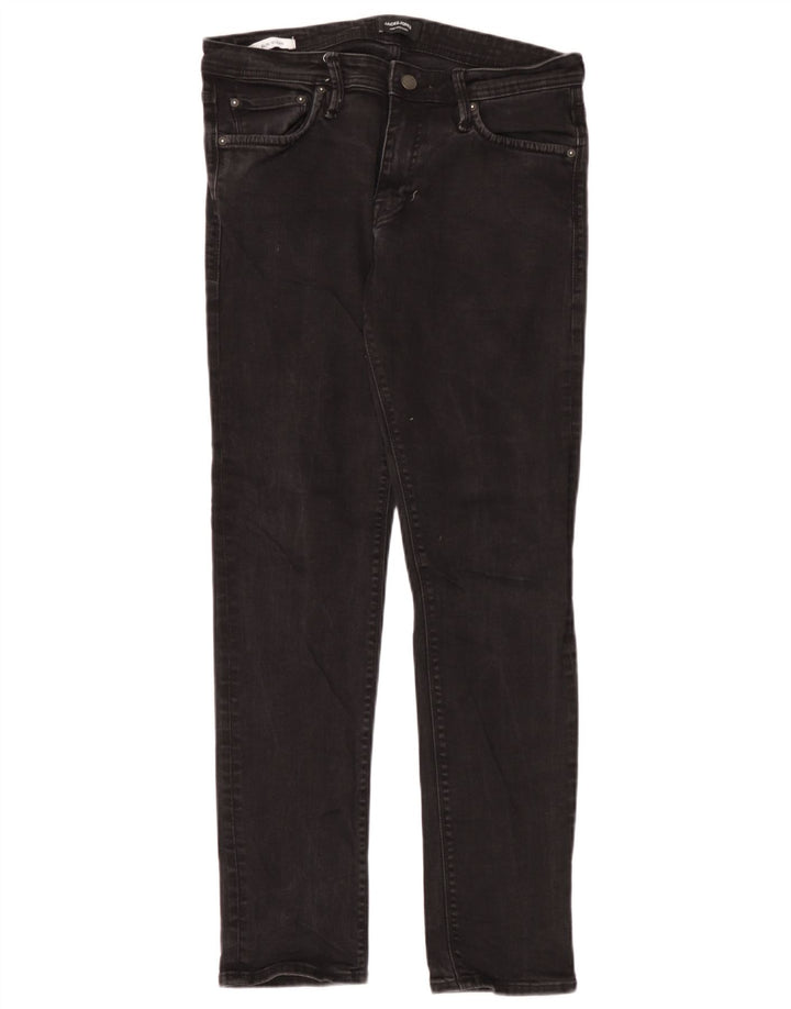 Jack & Jones Jean Slim GLENN W33 L32 Homme Noir Coton
