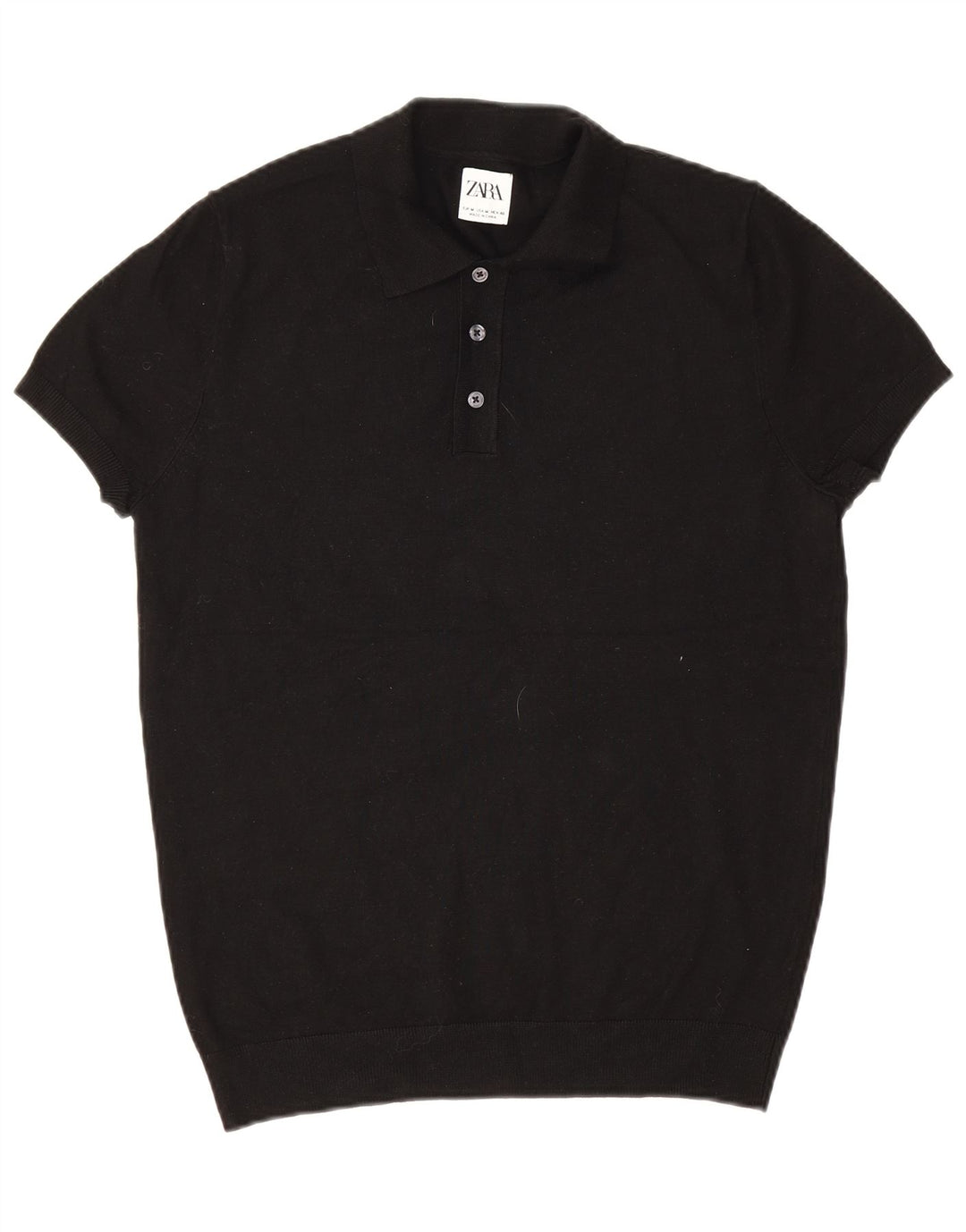 Polo Homme Zara Noir Moyen