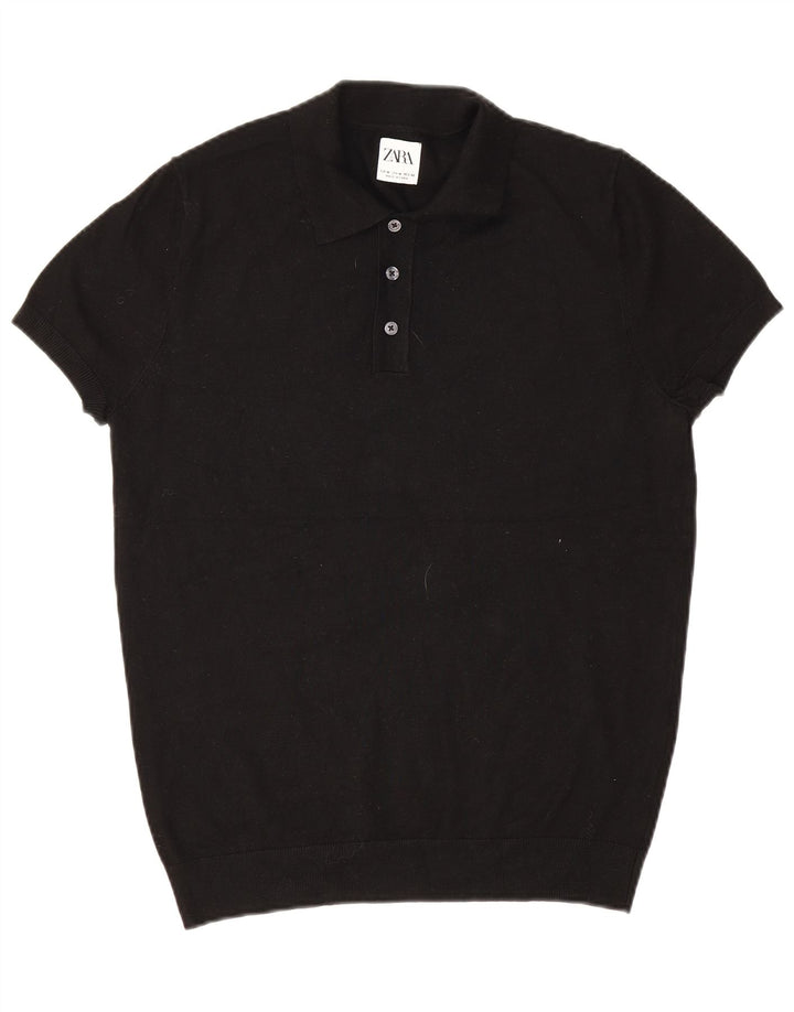 Polo Homme Zara Noir Moyen
