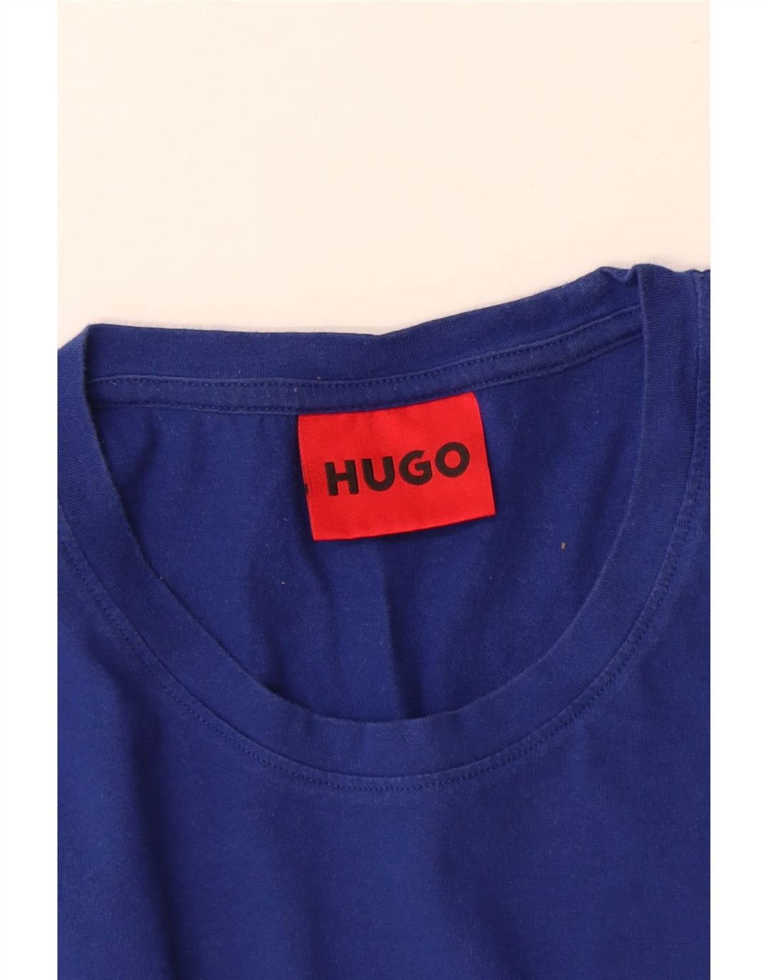 Hugo Boss Homme T-Shirt Top Large Bleu Coton