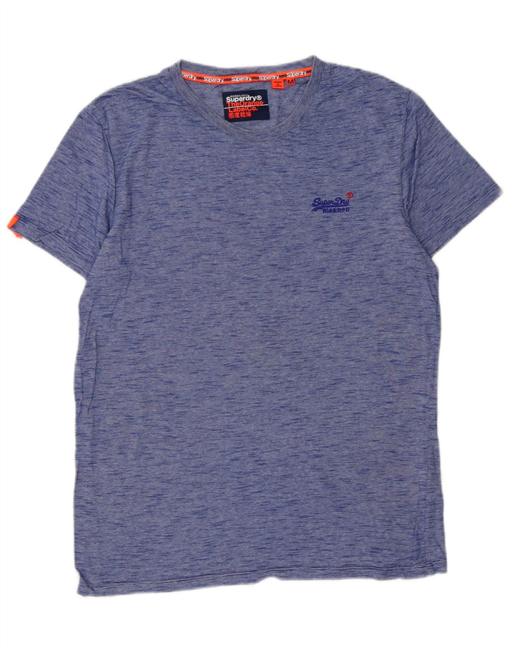 SUPERDRY T-Shirt Homme Bleu Moyen Moucheté Coton
