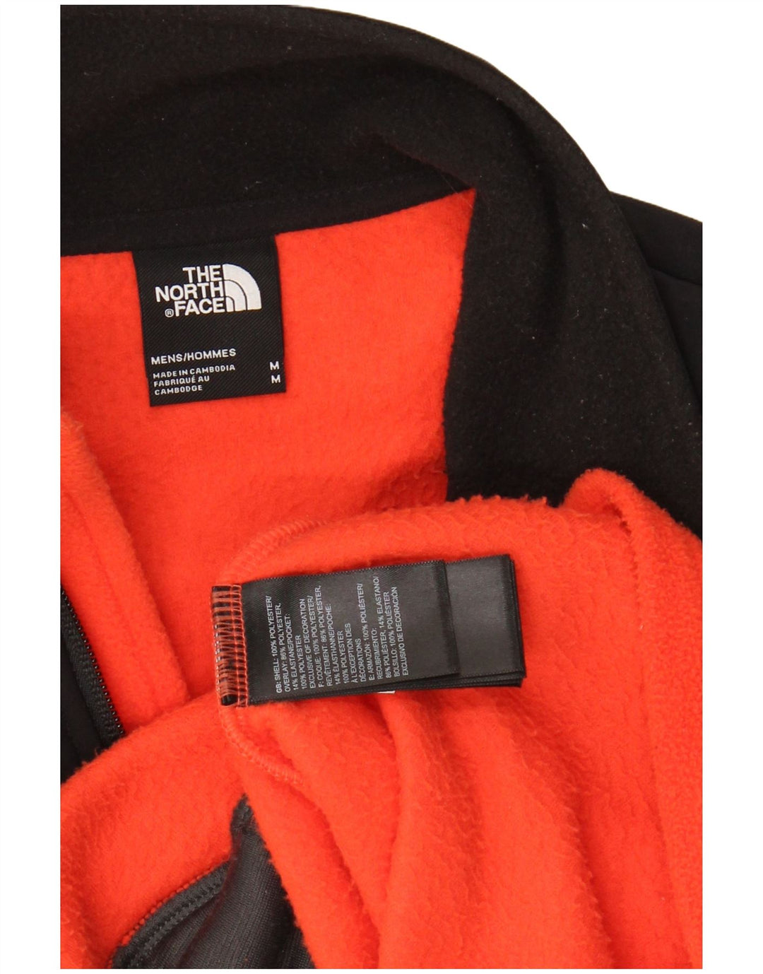 THE NORTH FACE Veste polaire pour homme UK 38 Orange moyen Colourblock